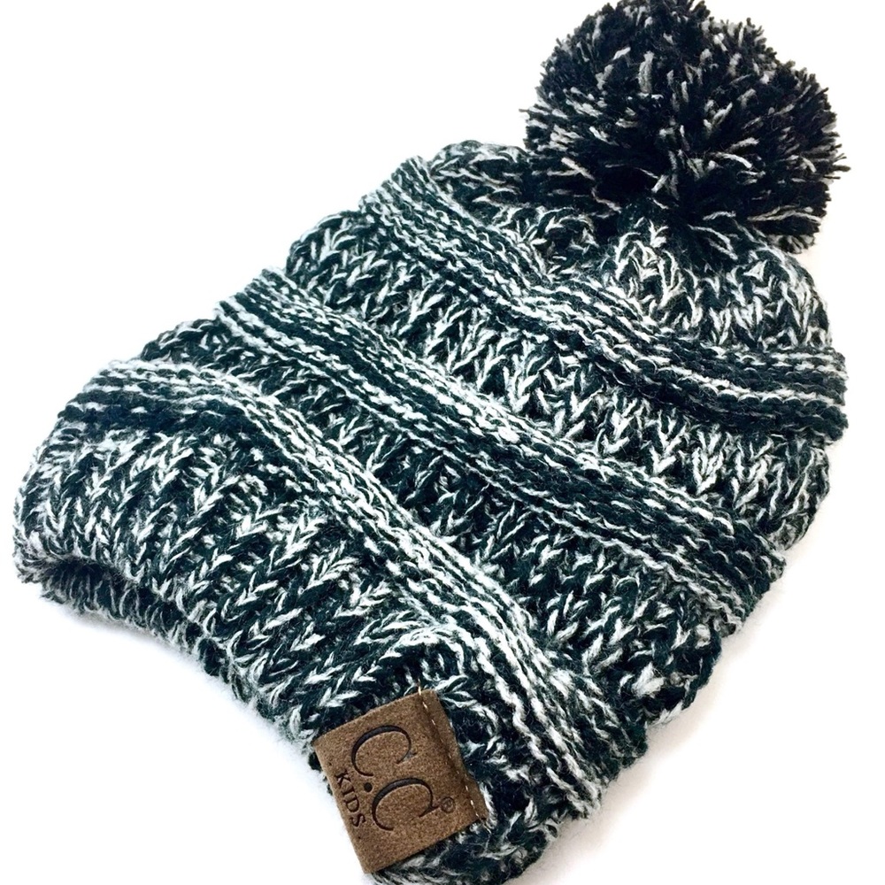 Kids C.C beanie pom pom hat